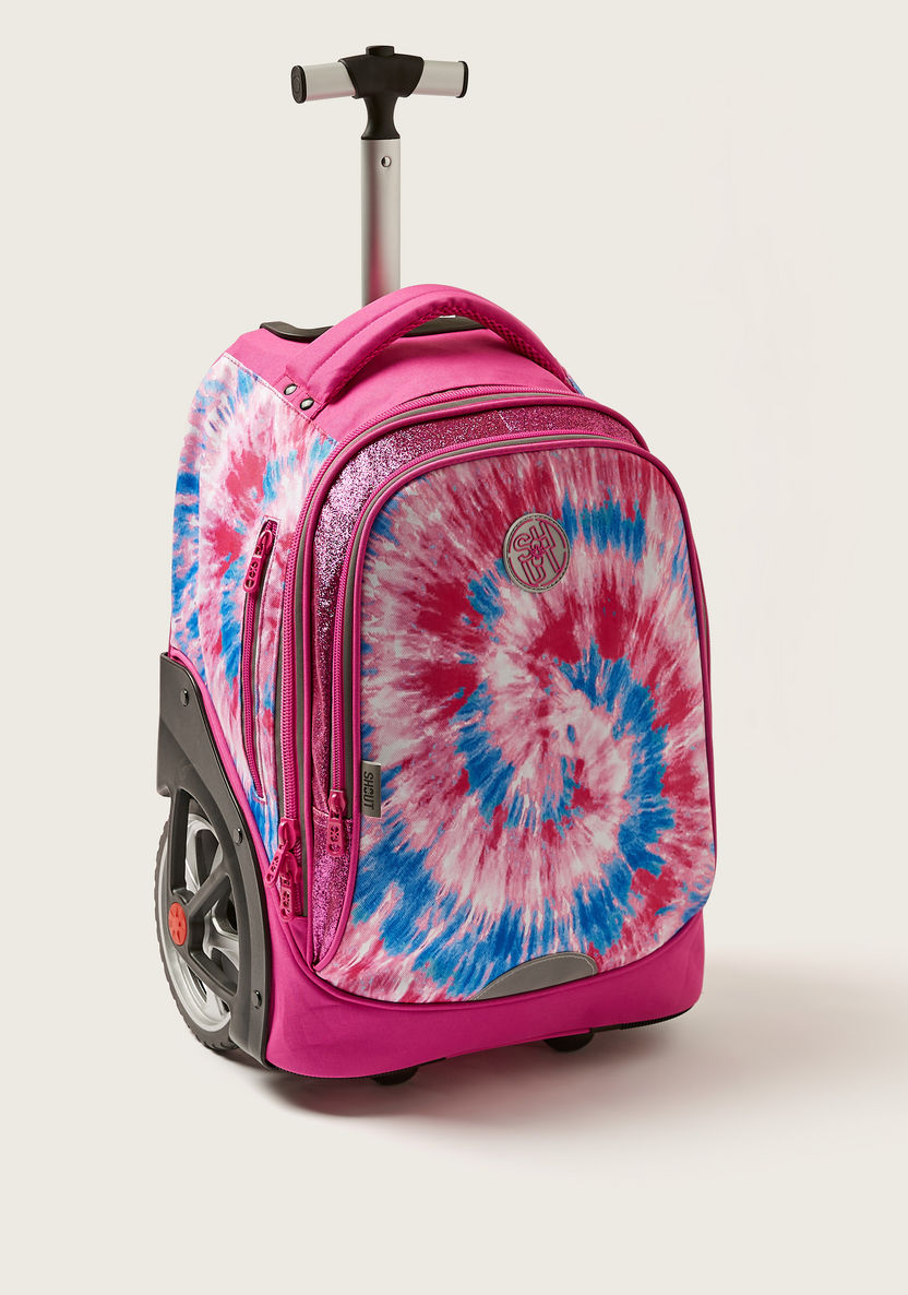 SHOUT Printed Trolley Bag with Retractable Handle - 18 inches-Trolleys-image-1