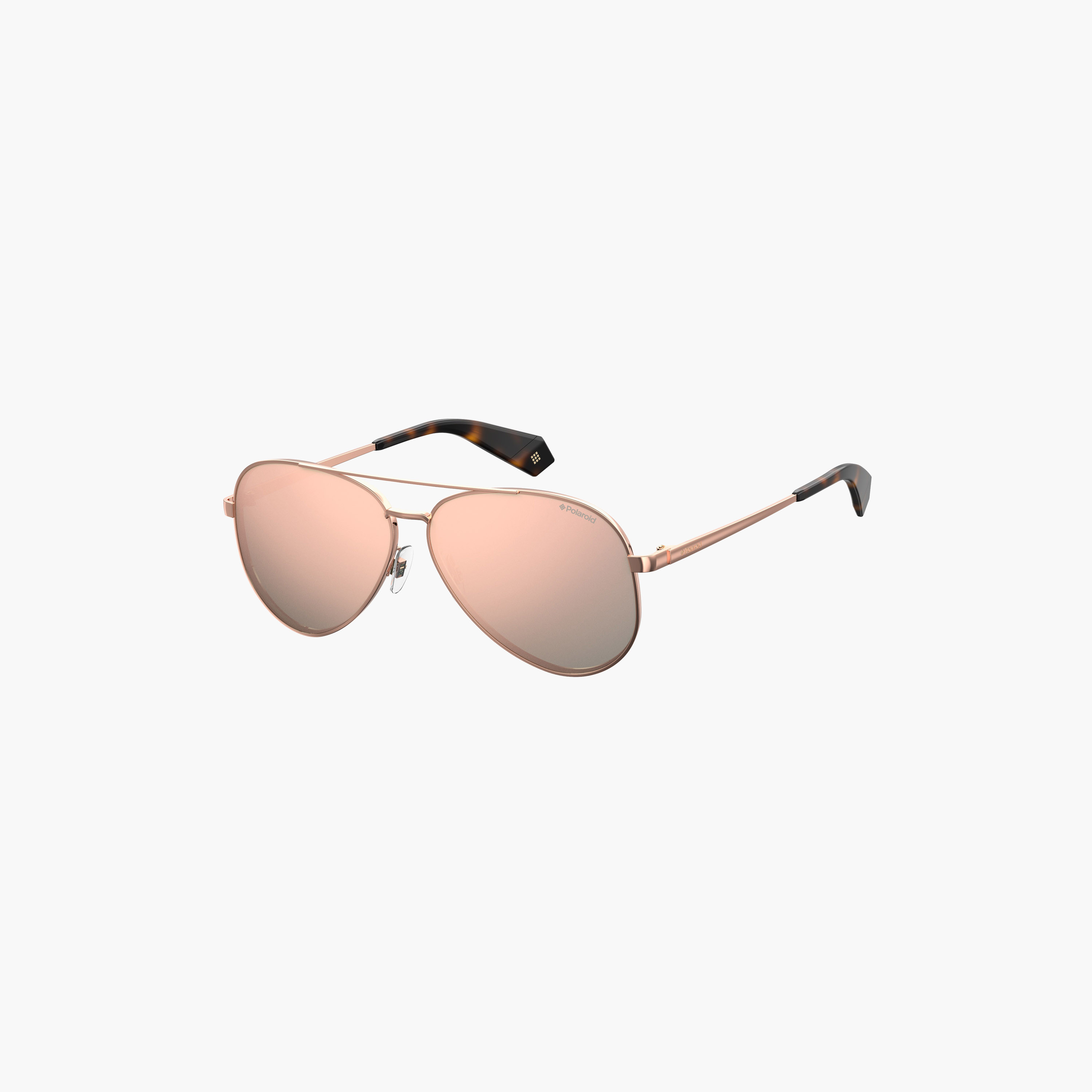 Polaroid Women's UV Protected Rose Gold Multilayer Lens 61 mm Pilot Sunglasses | 201880-women-sunglasses-image-1