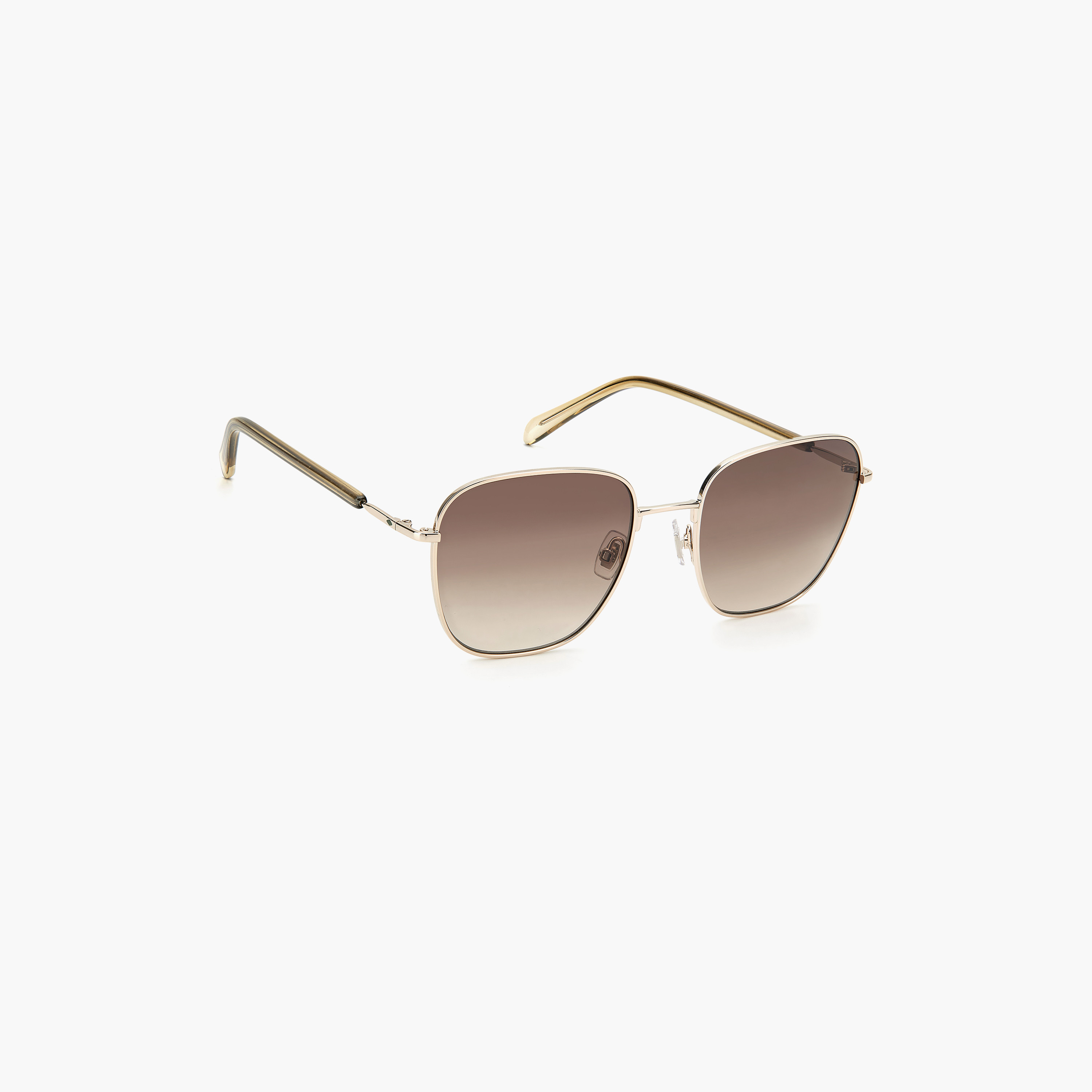 Fossil Women's UV Protected Brown Shaded Lens 52 mm Square Sunglasses | 204187-women-sunglasses-image-2