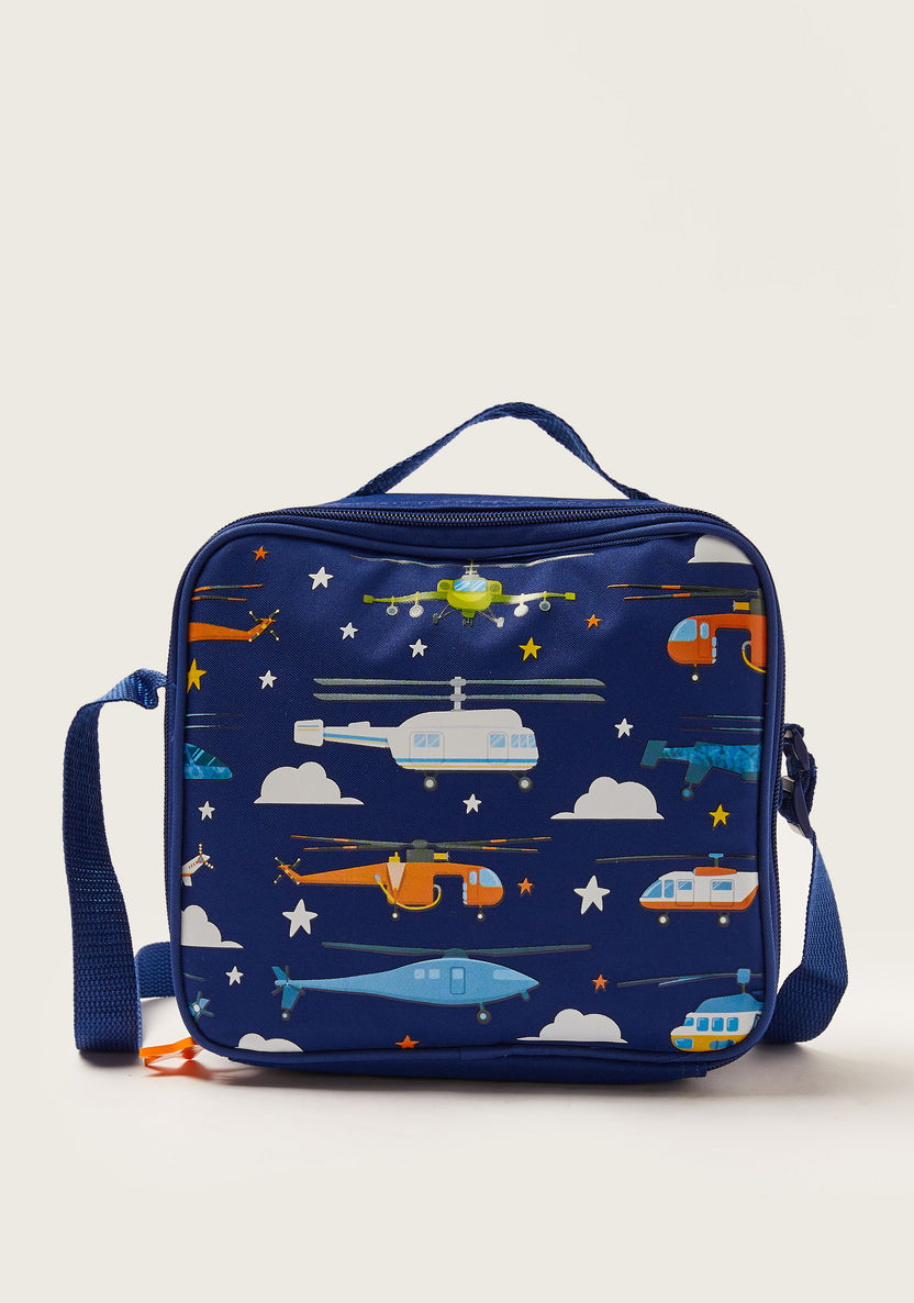 Maricart Helicopter Print Trolley Backpack with Lunch Bag and Pencil Pouch-Trolleys-image-6