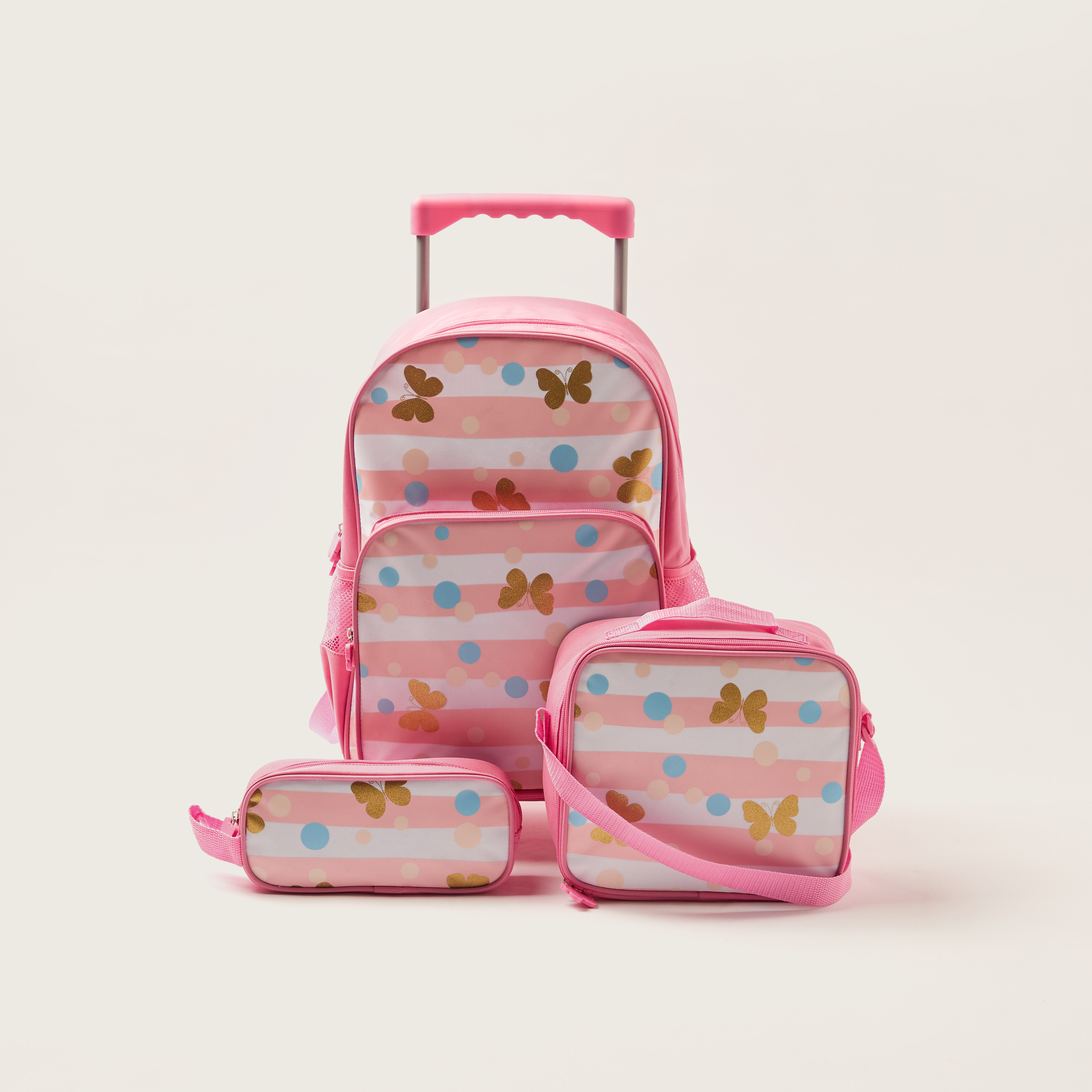 Maricart Printed Trolley Backpack with Lunch Bag and Pencil Case-school-bagsandbackpacks-trolleybags-image-1