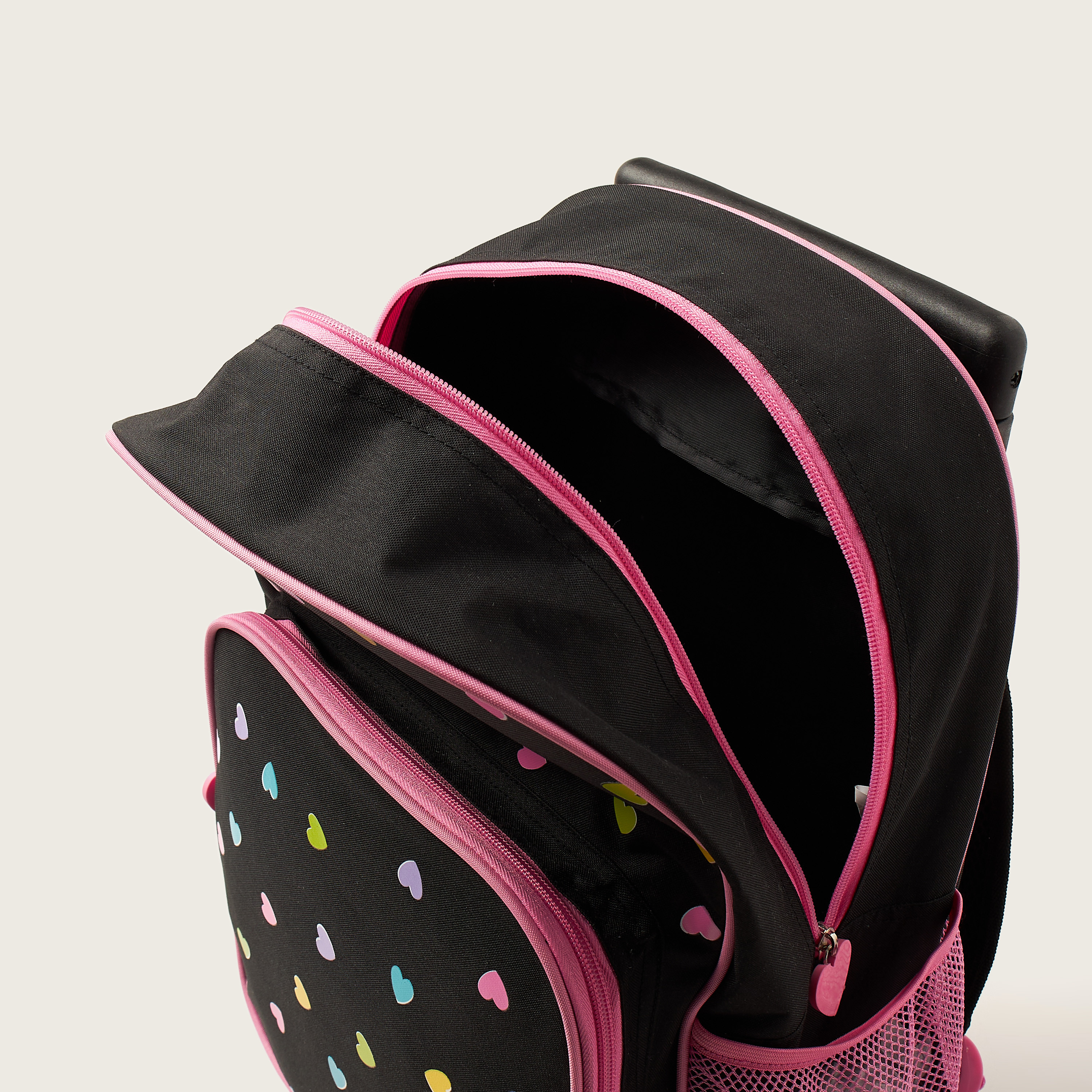 Maricart Heart Print Trolley Backpack with Lunch Bag and Pencil Case-school-bagsandbackpacks-trolleybags-image-7