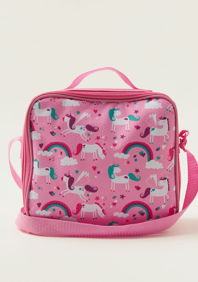 Maricart Unicorn Print Trolley Backpack with Lunch Bag and Pencil Case-School Sets-image-5