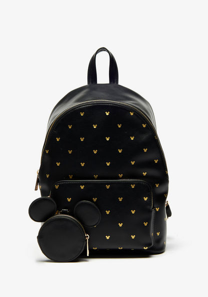 Disney Mickey Mouse Print Backpack with Coin Purse