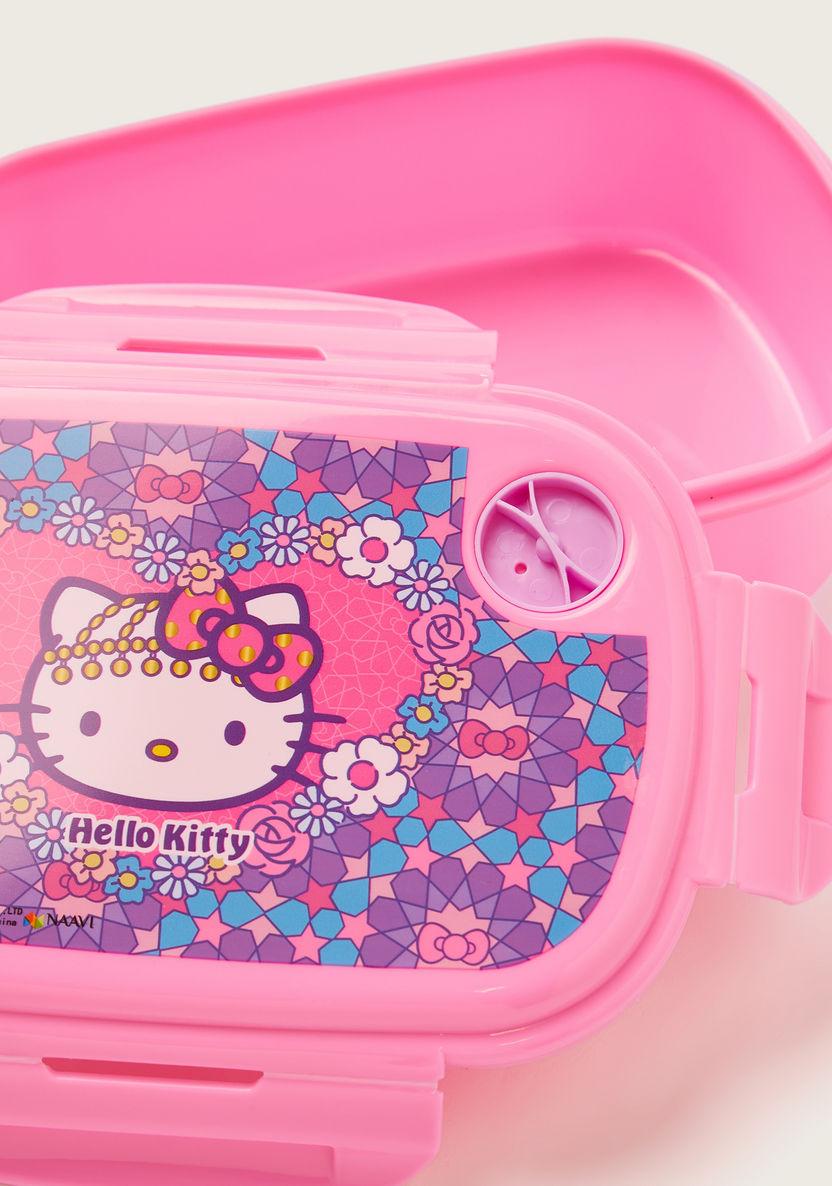 Sanrio Hello Kitty Print Lunch Box with Clip Lock Lid-Lunch Boxes-image-2