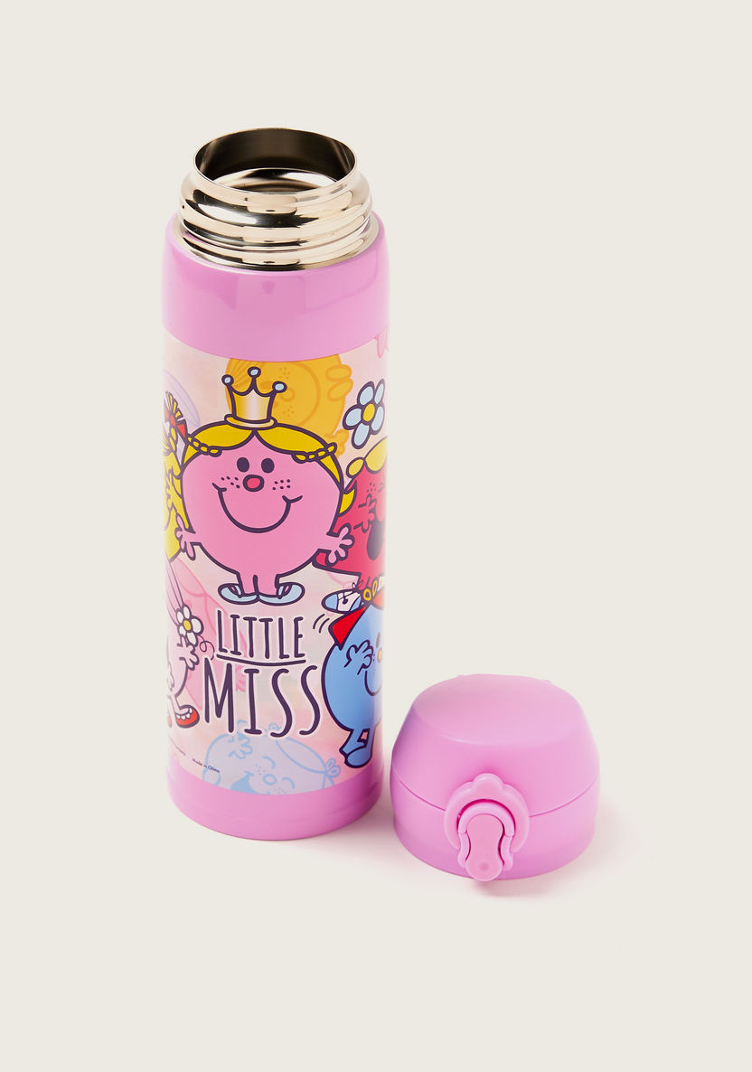 Sanrio Mr. Men and Little Miss Print Water Bottle with Clip Lock Closure-Water Bottles-image-3