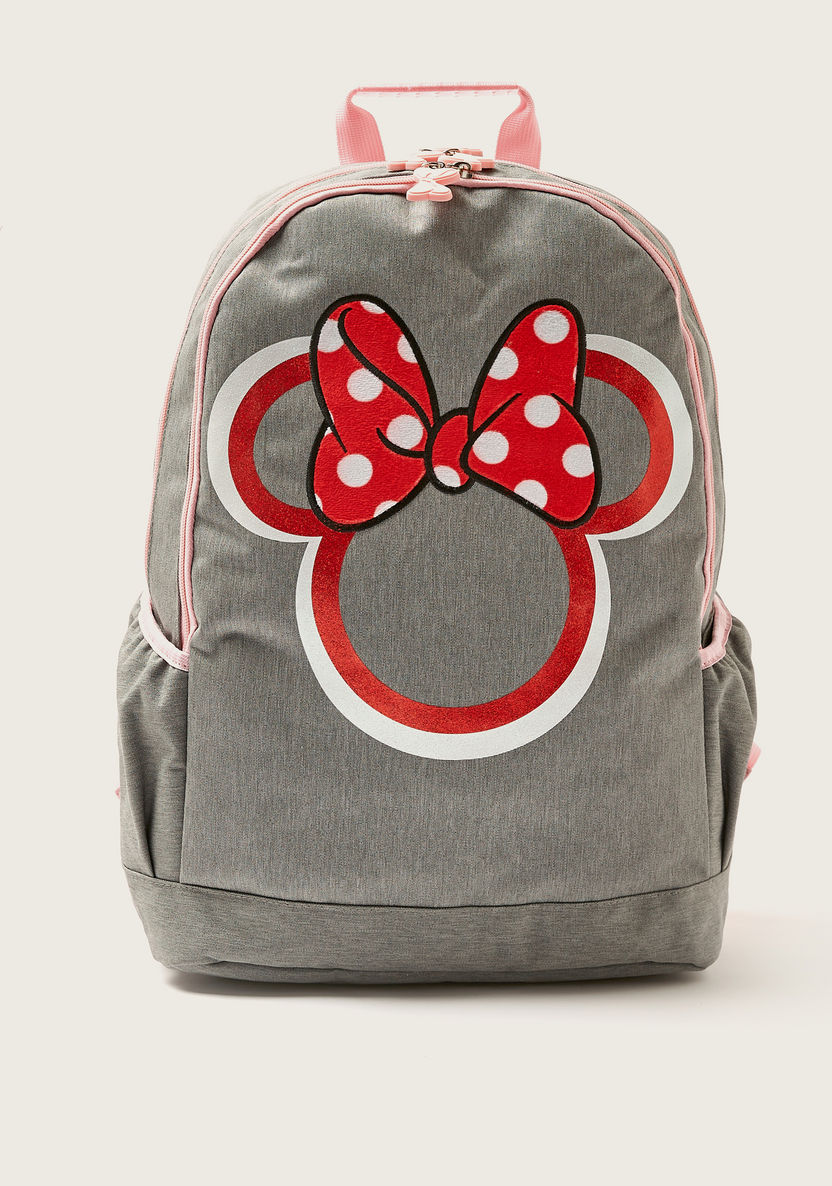 Simba Minnie Mouse Print Backpack with Adjustable Straps - 18 inches-Backpacks-image-0
