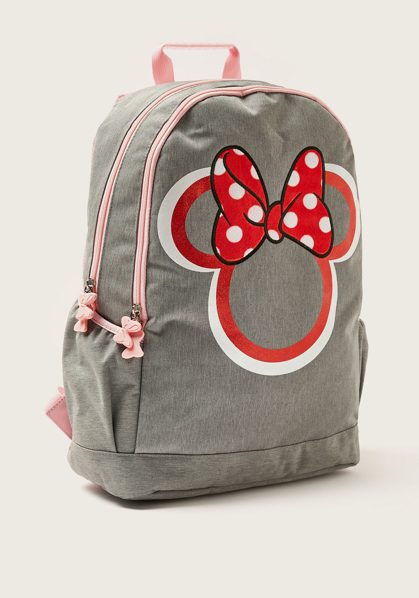 Simba Minnie Mouse Print Backpack with Adjustable Straps - 18 inches-Backpacks-image-1