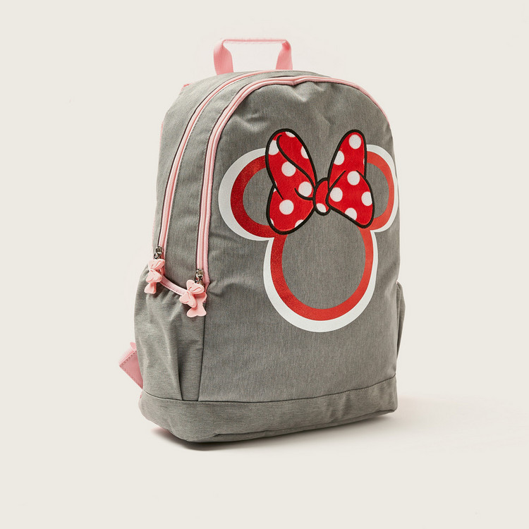 Simba Minnie Mouse Print Backpack with Adjustable Straps - 18 inches