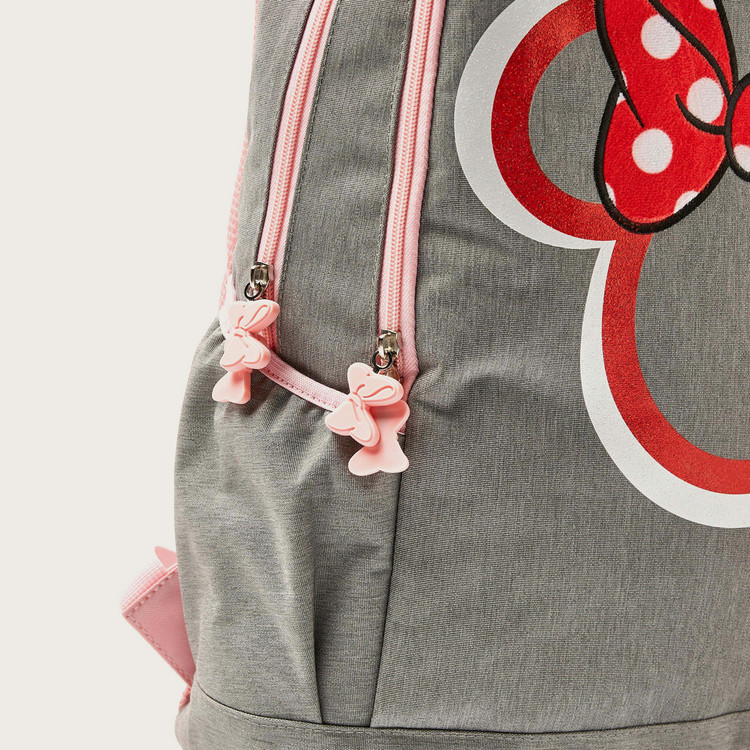 Simba Minnie Mouse Print Backpack with Adjustable Straps - 18 inches