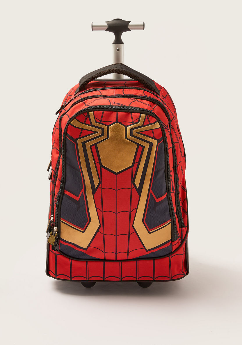 Simba Spider-Man Print Trolley Backpack - 18 inches-Trolleys-image-0