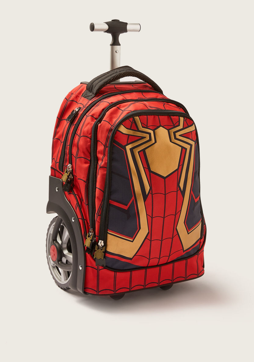 Simba Spider-Man Print Trolley Backpack - 18 inches-Trolleys-image-1