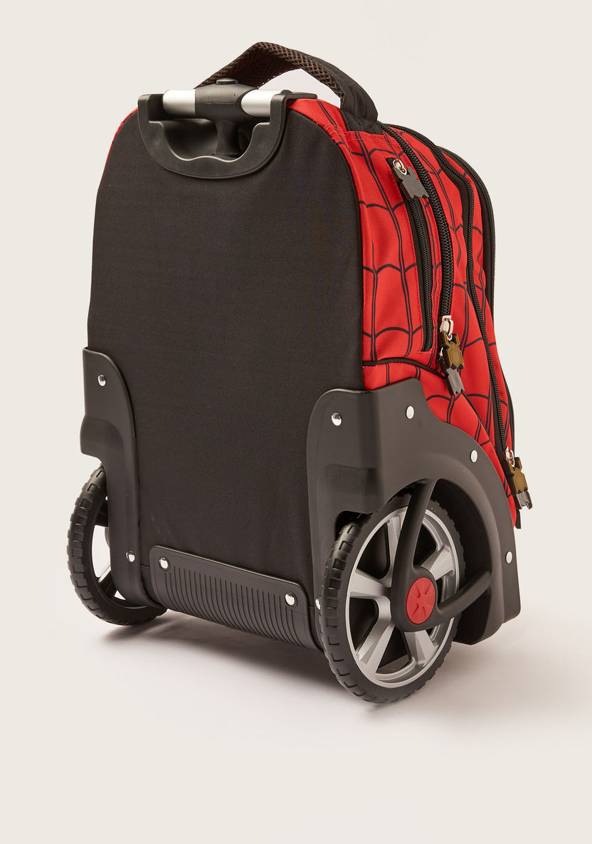 Simba Spider-Man Print Trolley Backpack - 18 inches-Trolleys-image-3