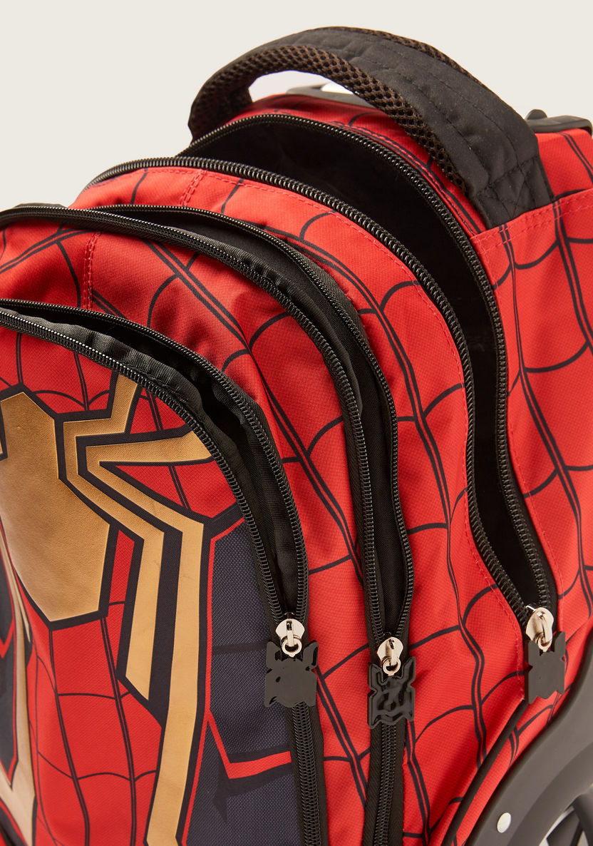 Simba Spider-Man Print Trolley Backpack - 18 inches-Trolleys-image-5