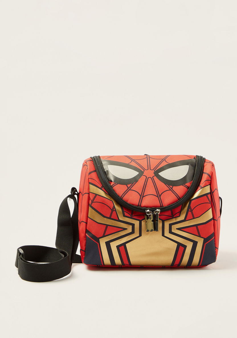 Simba Spider-Man Print Lunch Bag with Adjustable Strap-Lunch Bags-image-0