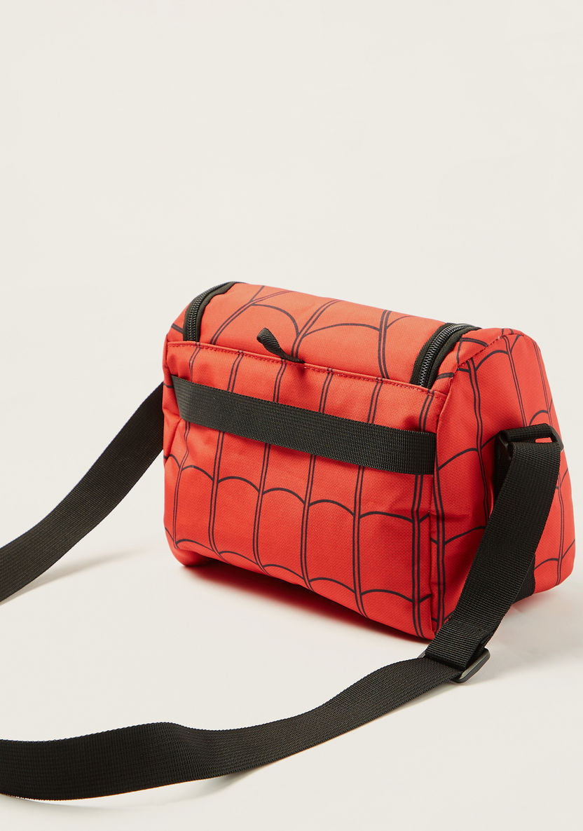 Simba Spider-Man Print Lunch Bag with Adjustable Strap-Lunch Bags-image-1