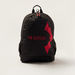 Simba Batman Logo Print Backpack with Zip Closure-Backpacks-thumbnail-0