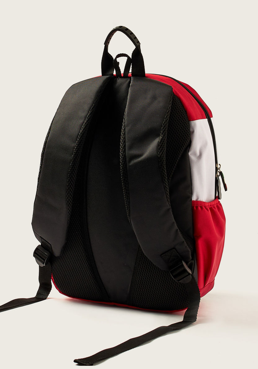 Simba Ferrari Embossed 16-inch Backpack with Adjustable Shoulder Straps-Backpacks-image-3