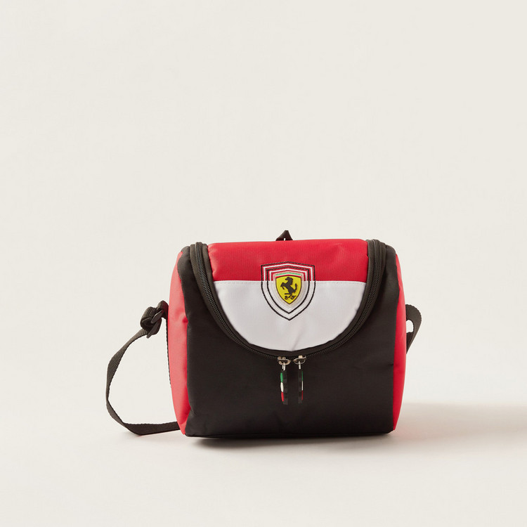 Simba Ferrari Speed Lunch Bag with Zip Closure and Adjustable Strap