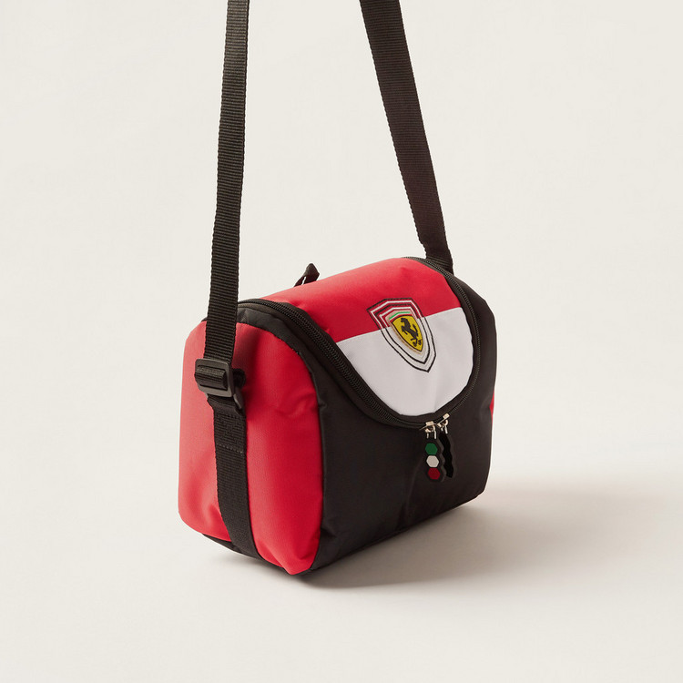 Simba Ferrari Speed Lunch Bag with Zip Closure and Adjustable Strap
