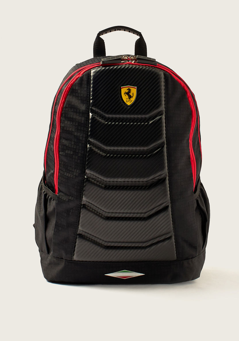 Simba Ferrari Embossed 18-inch Backpack with Adjustable Shoulder Straps-Backpacks-image-0