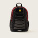 Simba Ferrari Embossed 18-inch Backpack with Adjustable Shoulder Straps-Backpacks-thumbnail-0