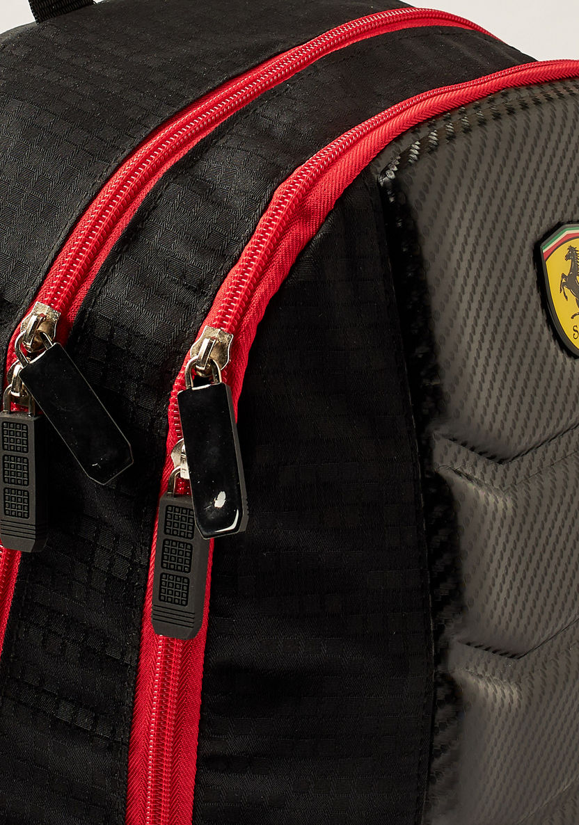 Simba Ferrari Embossed 18-inch Backpack with Adjustable Shoulder Straps-Backpacks-image-2