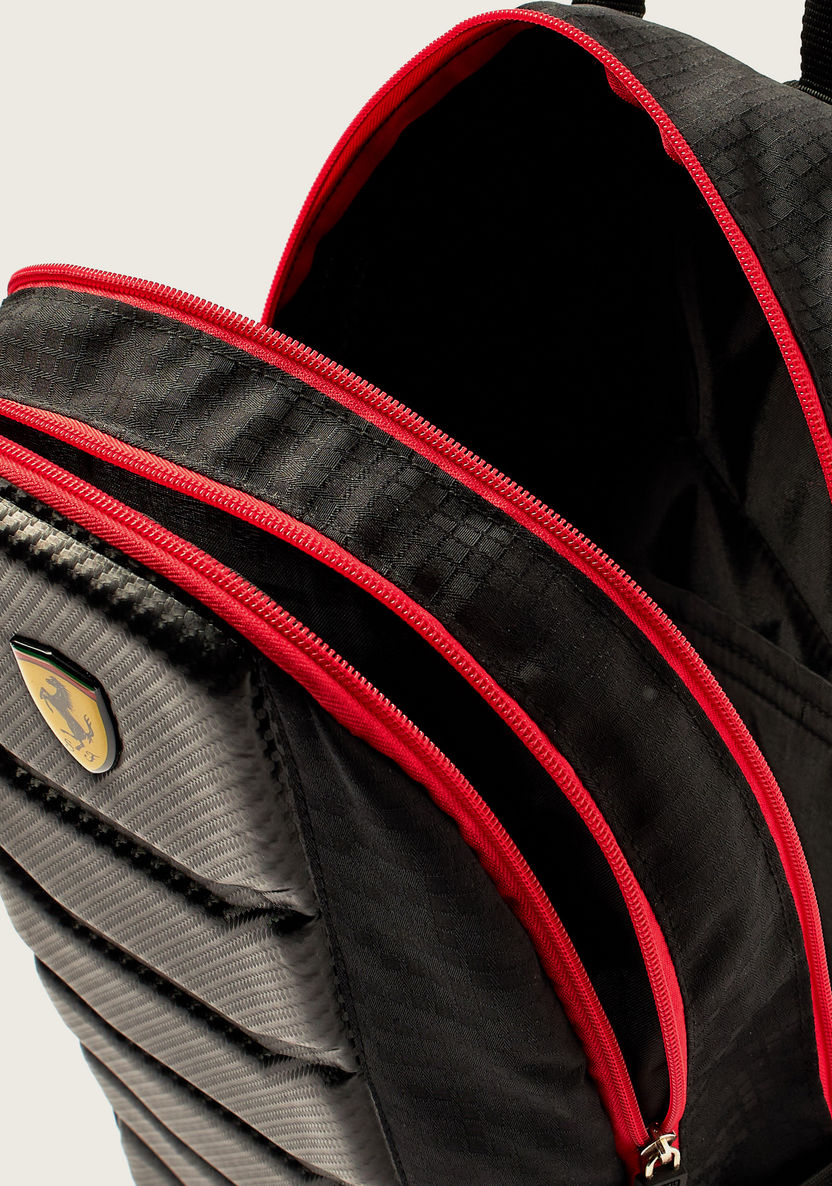 Simba Ferrari Embossed 18-inch Backpack with Adjustable Shoulder Straps-Backpacks-image-4