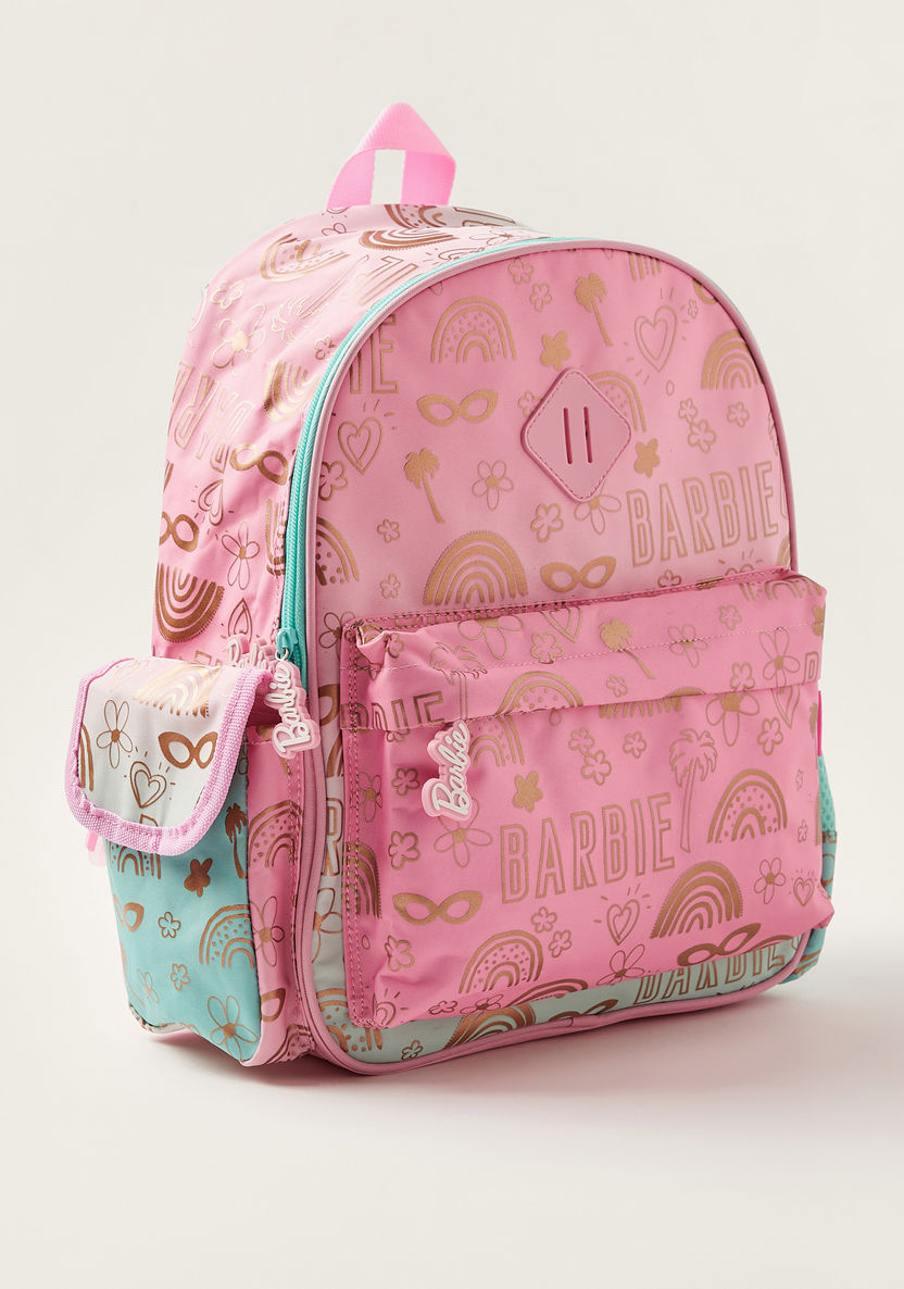 Barbie Printed 14-inch Backpack with Adjustable Shoulder Straps-Backpacks-image-1