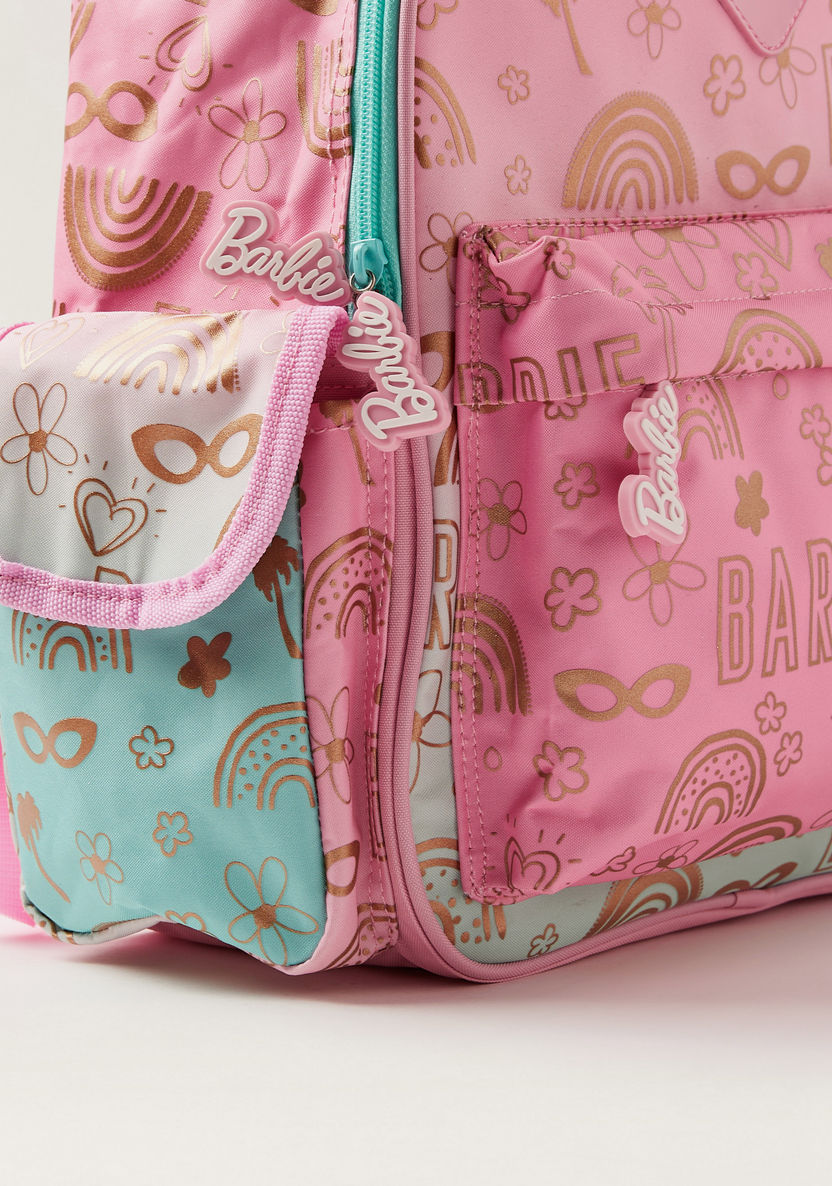 Barbie Printed 14-inch Backpack with Adjustable Shoulder Straps-Backpacks-image-2