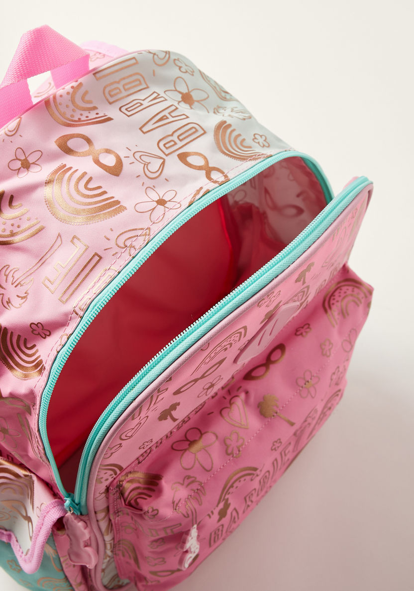 Barbie Printed 14-inch Backpack with Adjustable Shoulder Straps-Backpacks-image-4