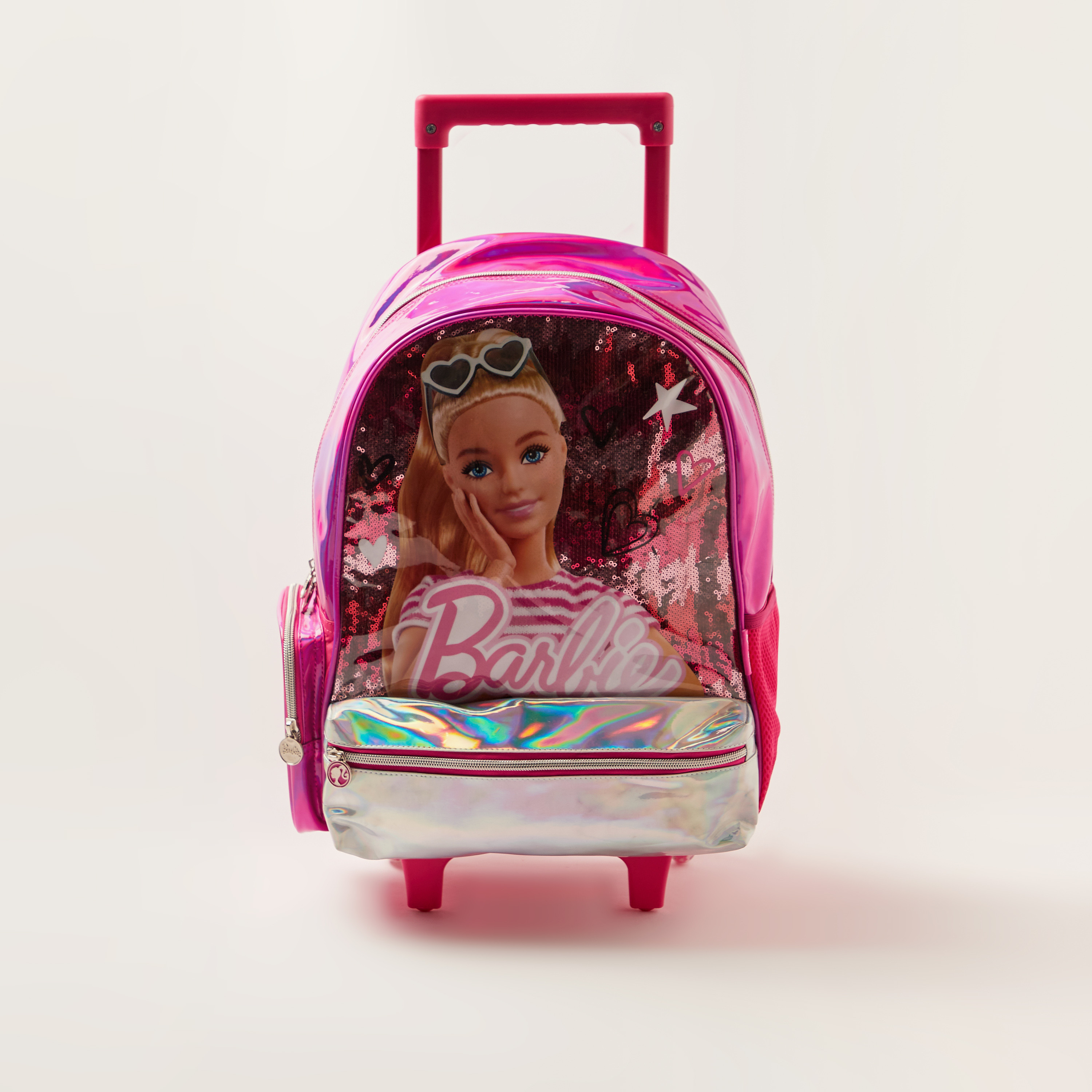 Buy Barbie Print Trolley Backpack with Retractable Handle - 18 inches  Online | Mothercare Bahrain
