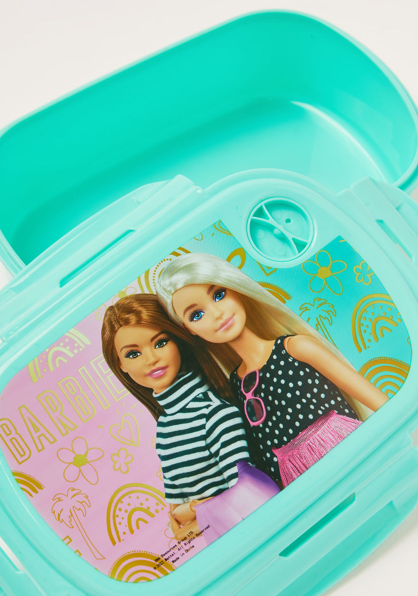 Barbie Printed Lunch Box with Clip Lock Lid-Lunch Boxes-image-2