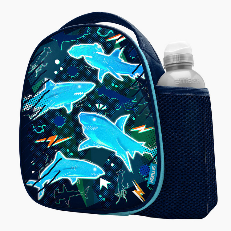 Smash Printed Lunch Bag and Water Bottle Set