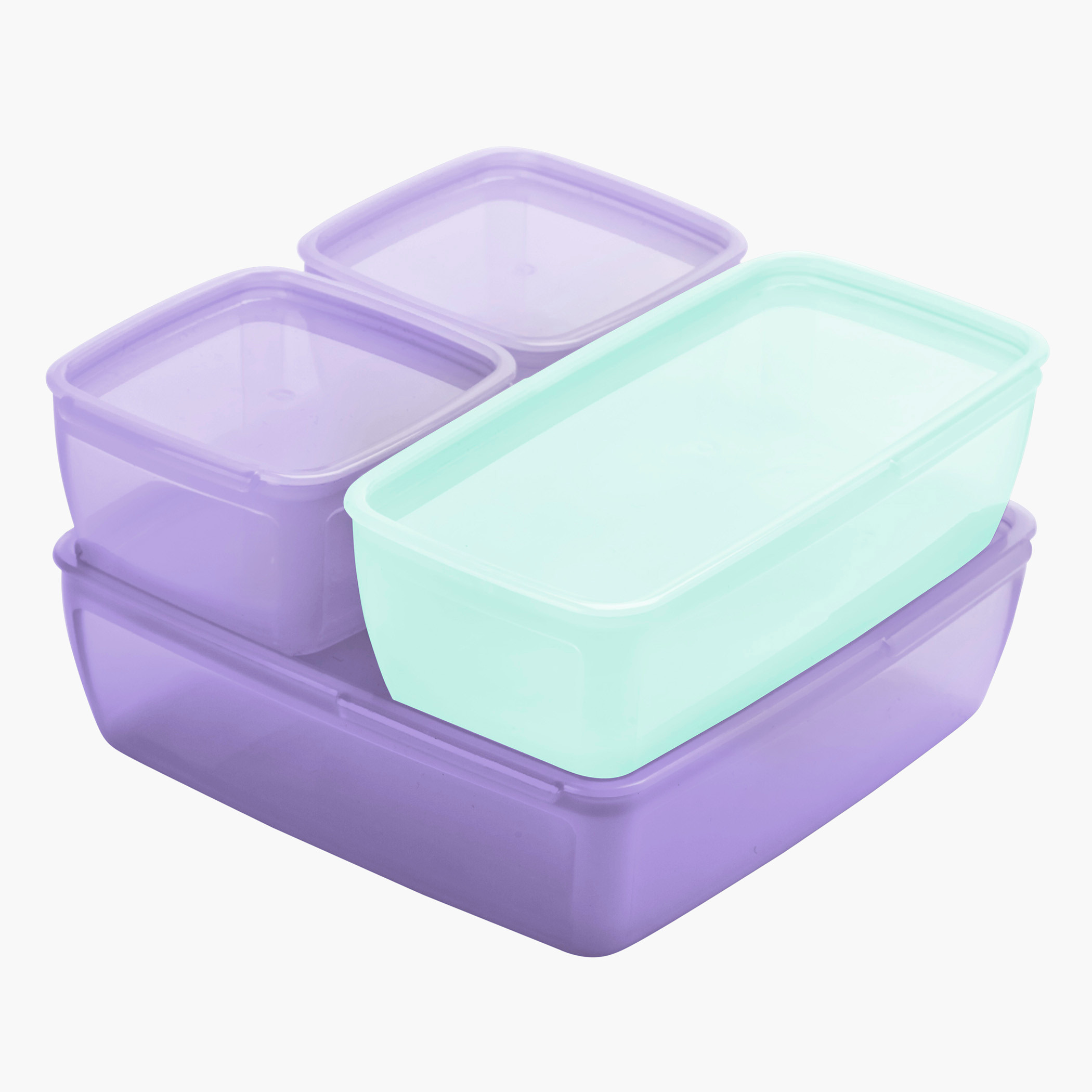 Smash Solid 4-Piece Lunch Box Set-school-lunchessentials-lunchboxes-image-1