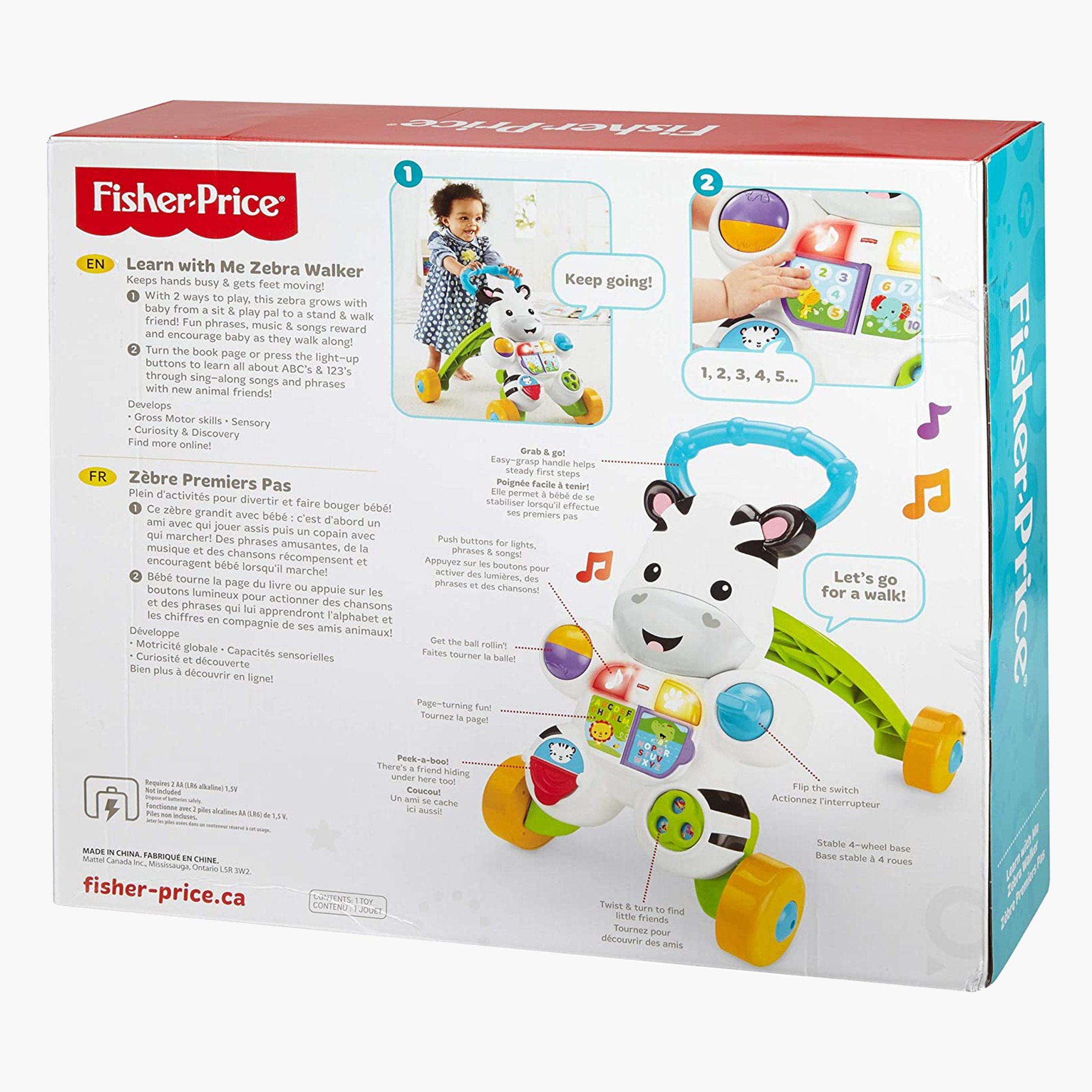 Fisher-Price Learn with Me Zebra Walker-baby-infantactivity-walkers-image-6