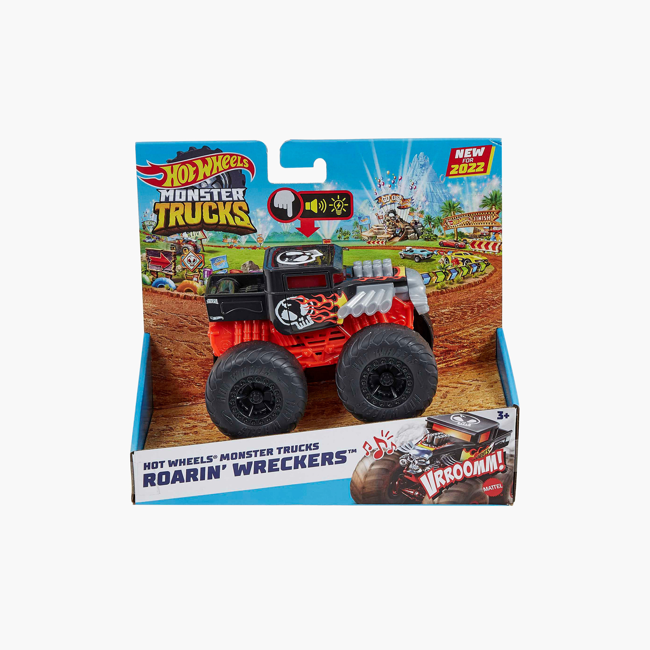 Hot Wheels Monster Trucks Roarin’ Wreckers , 1:43 Scale Truck with Sounds, for Kids 3 Years Old & Up-toys-playvehicles-cars-image-10