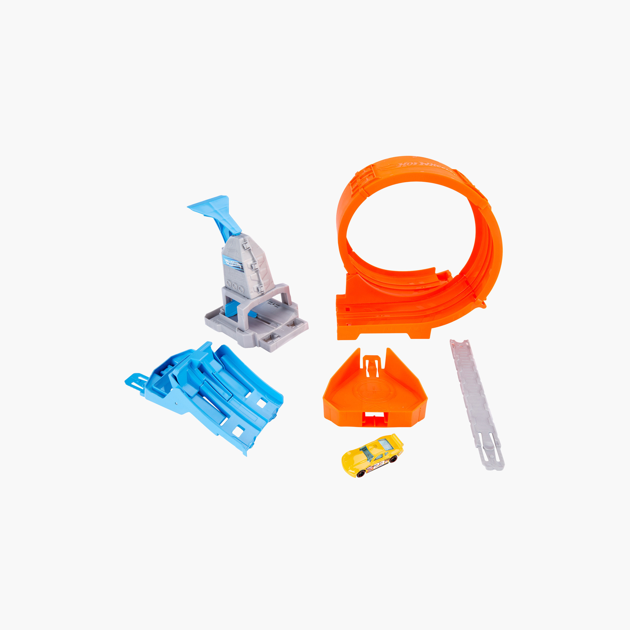 Hot Wheels Loop Stunt Champion Track Set with Dual-Track Loop, Spring Ramp & 1 Hot Wheels Car-toys-playvehicles-vehicleplaysets-image-4