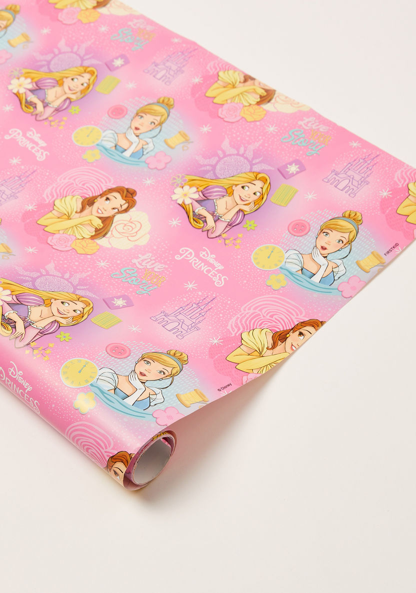 Disney Princess Print Gift Wrapping Paper - 200x76 cms-Party Supplies-image-1