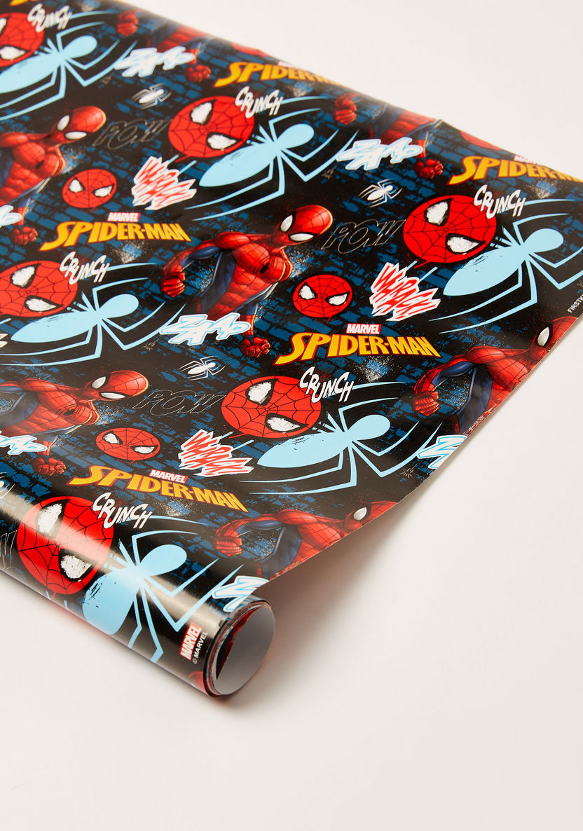 Spider-Man Print Gift Wrapping Paper - 200x76 cms-Party Supplies-image-1