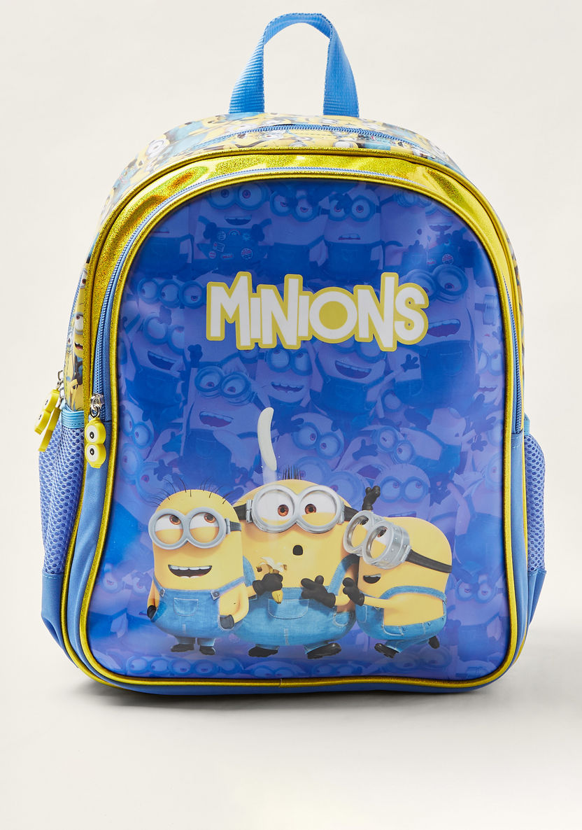 Simba Minions Print Backpack with Adjustable Straps - 14 inches-Backpacks-image-0