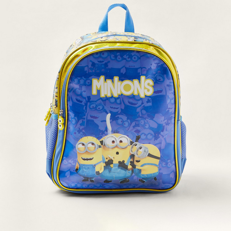 Simba Minions Print Backpack with Adjustable Straps - 14 inches