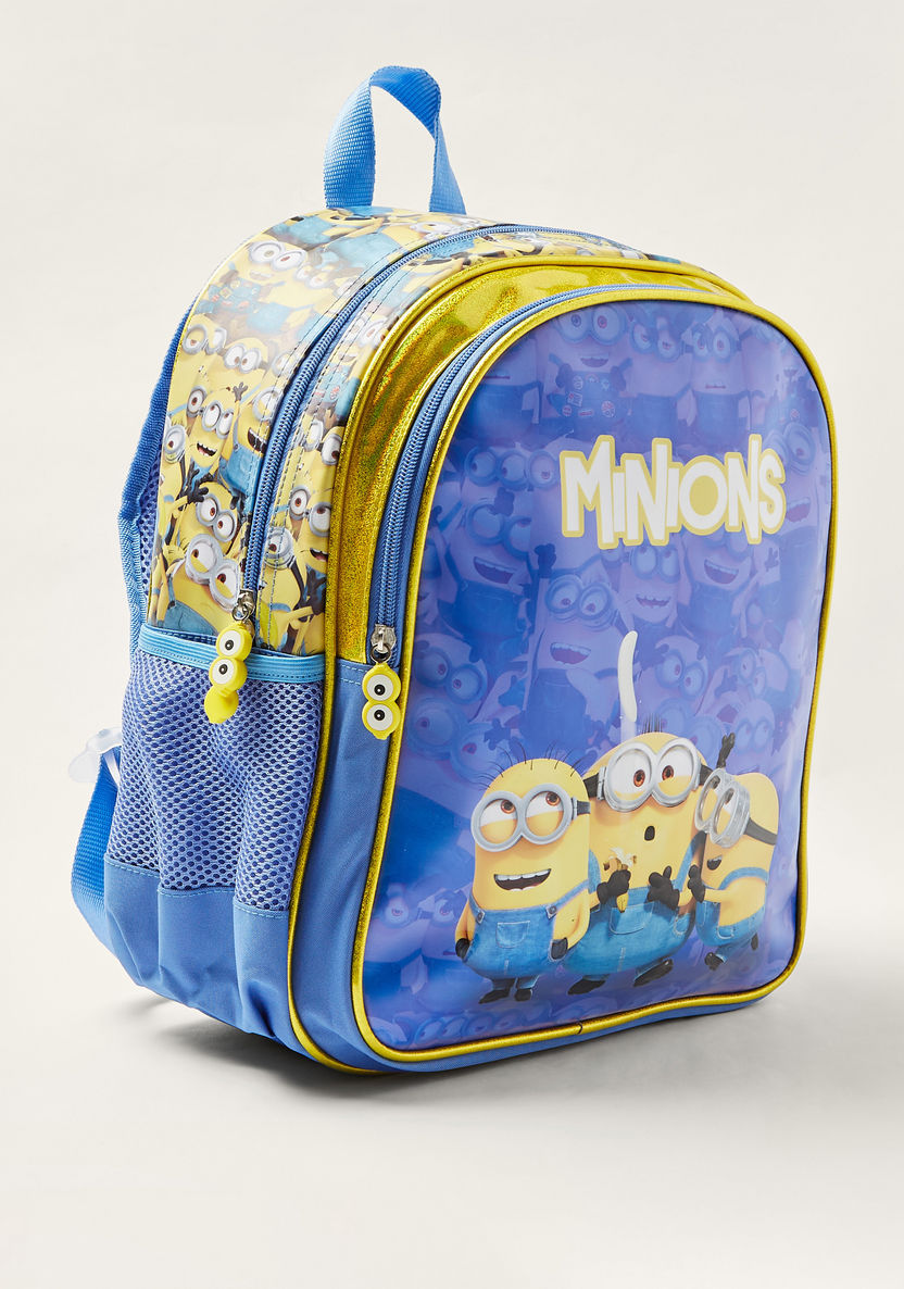 Simba Minions Print Backpack with Adjustable Straps - 14 inches-Backpacks-image-1