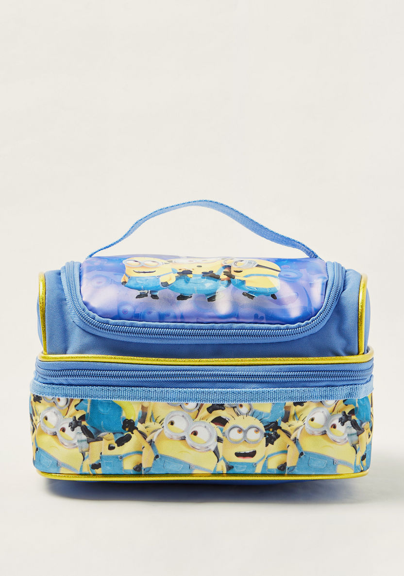 Simba Minions Print Lunch Bag with Zip Closure-Lunch Bags-image-0