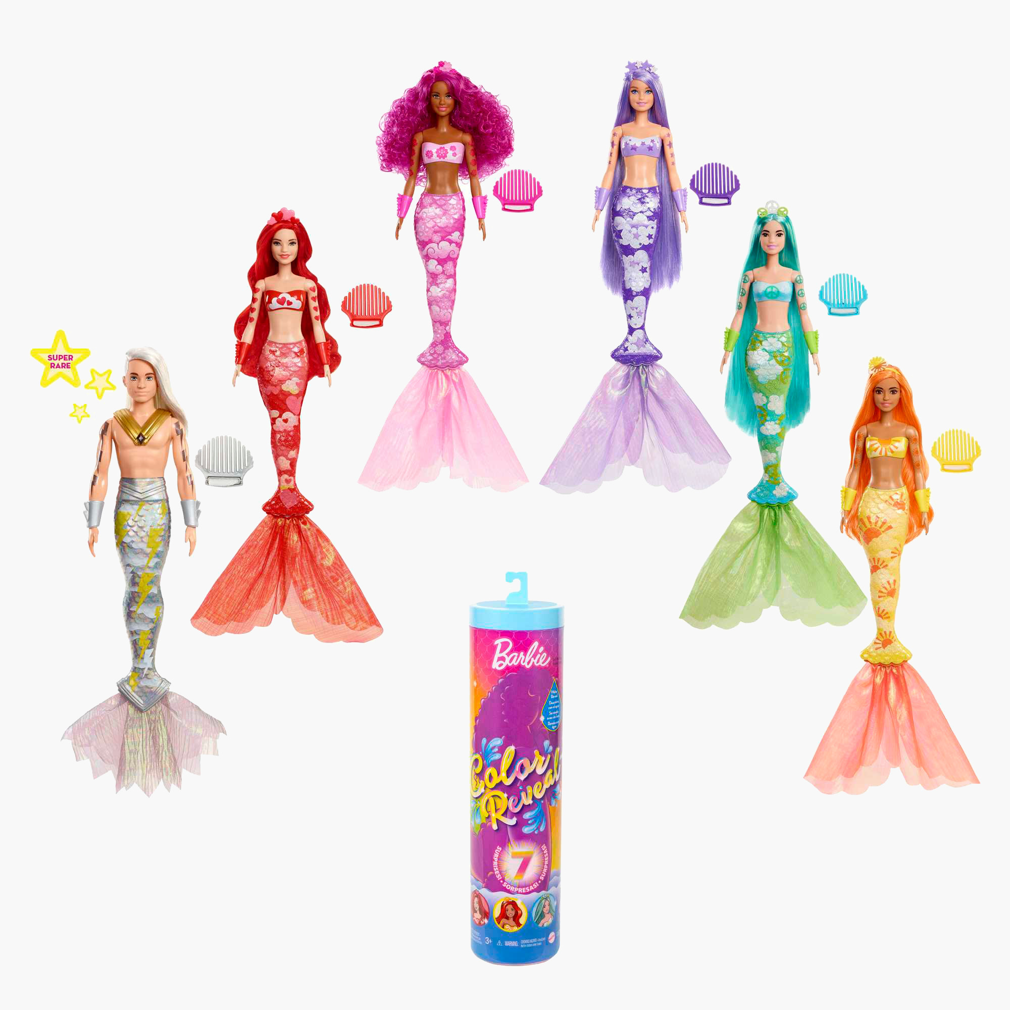 Barbie mermaid sales doll set