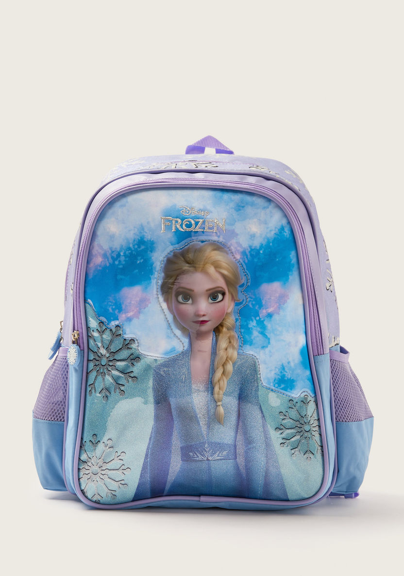 Simba Frozen Print Backpack with Adjustable Shoulder Straps - 16 inches-Backpacks-image-0