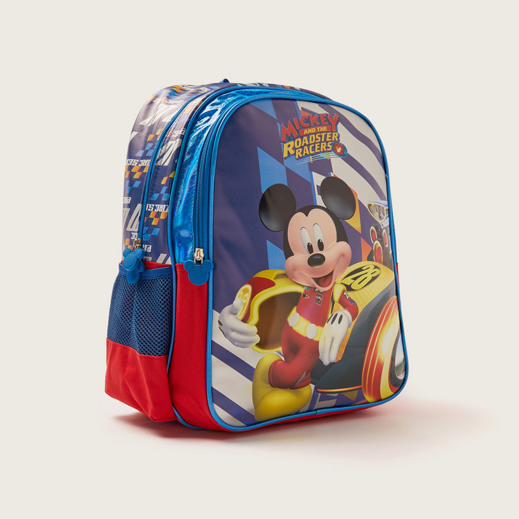 Simba Mickey Mouse Print Backpack - 16 inches