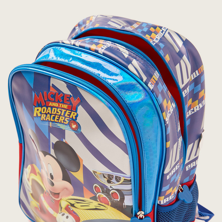 Simba Mickey Mouse Print Backpack - 16 inches