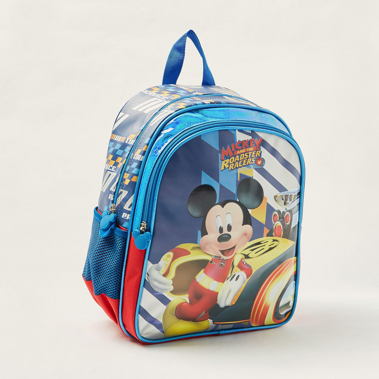 Simba Mickey Mouse Print Backpack with Adjustable Straps - 14 inches