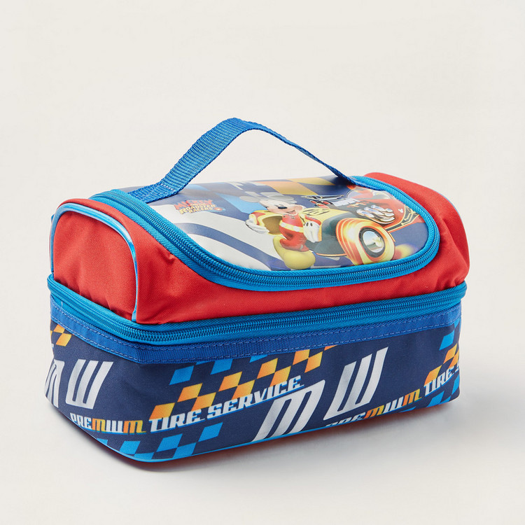 Simba Mickey Mouse Print Lunch Bag with Zip Closure